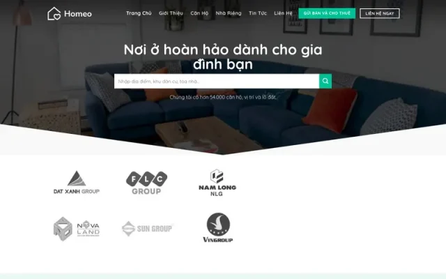 Mẫu web bất động sản 52