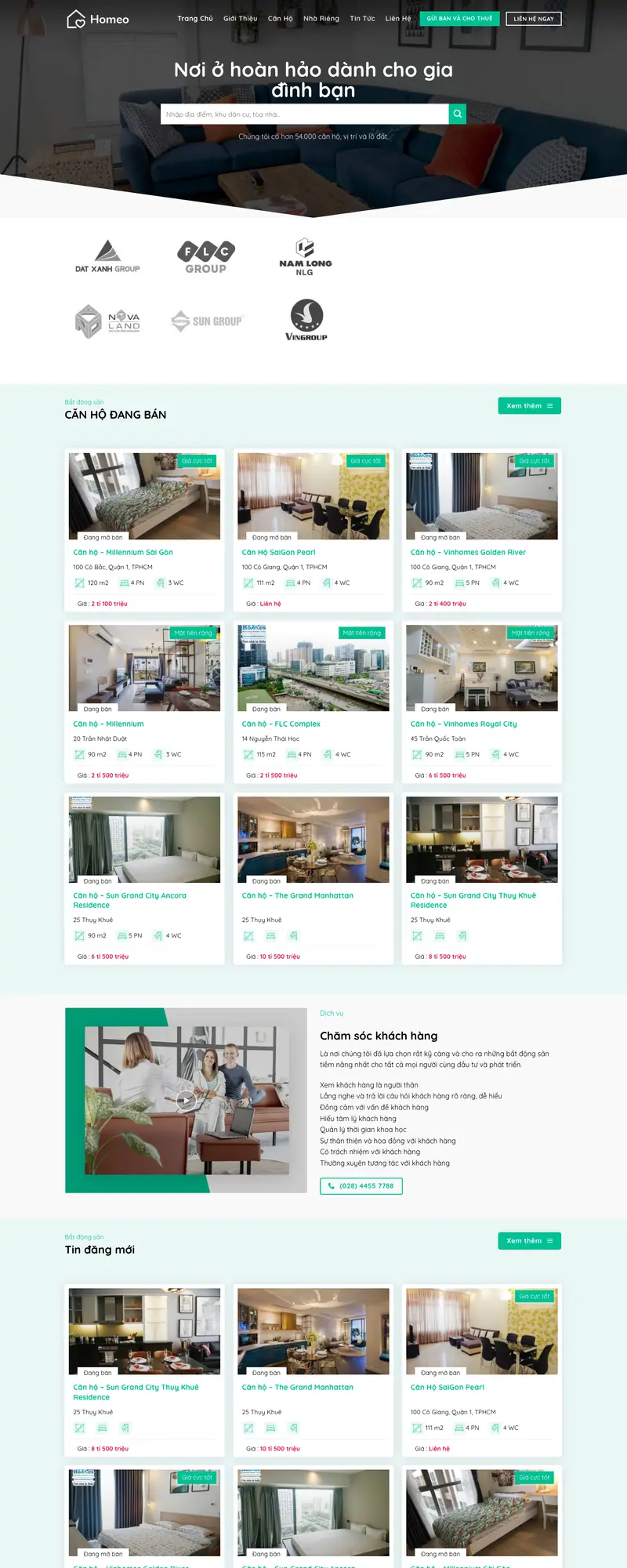 Mẫu web bất động sản 52