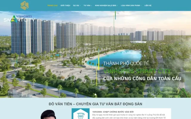 Mẫu web bất động sản 47