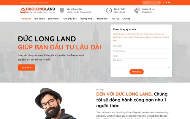 Mẫu web bất động sản 046