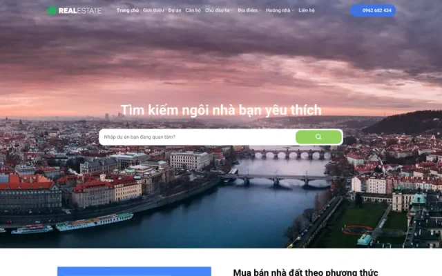 Mẫu web bất động sản 045