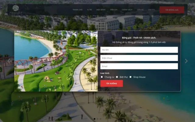 Mẫu web bất động sản 40