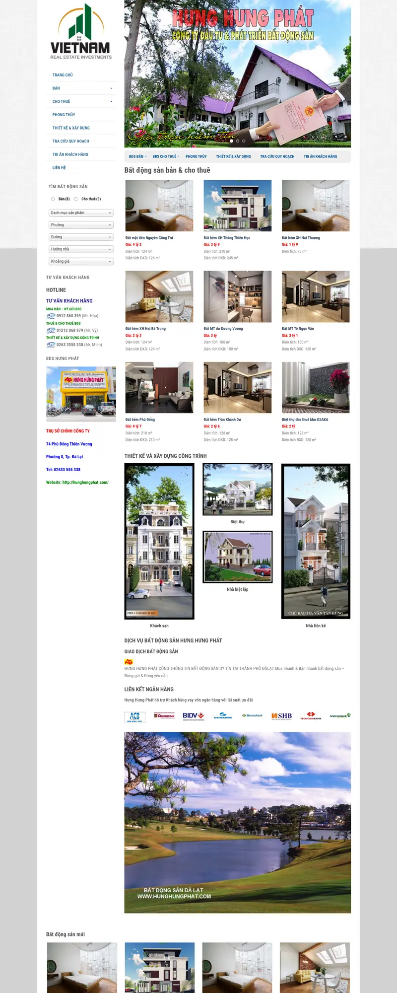 Mẫu web bất động sản 029