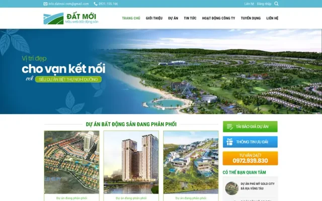 Mẫu web bất động sản 26