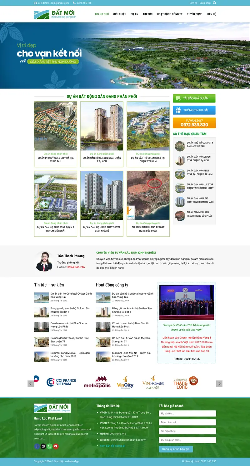 Mẫu web bất động sản 26