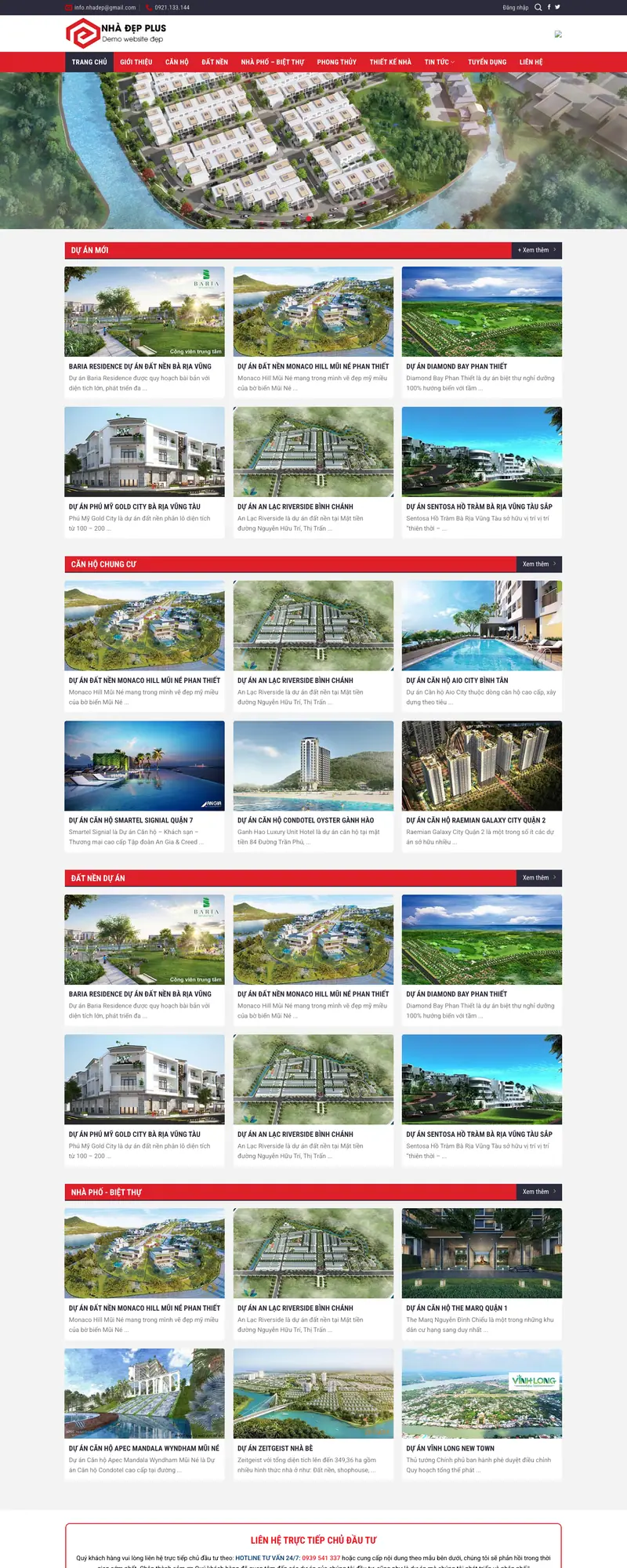 Mẫu web bất động sản 25
