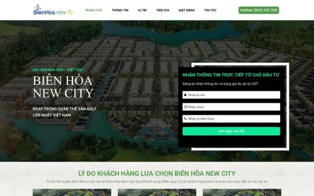 Mẫu web bất động sản 14