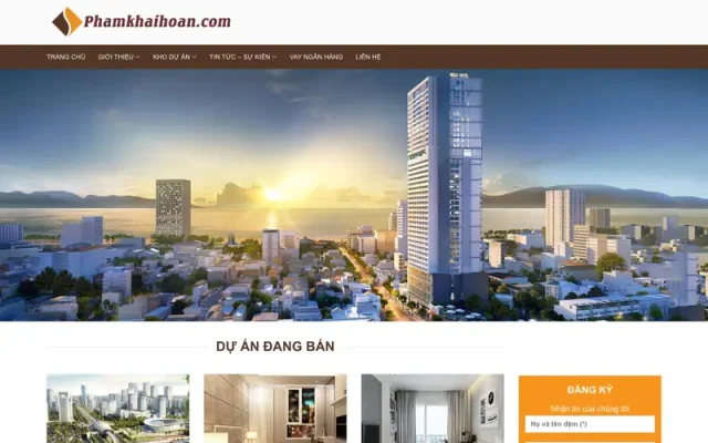 Mẫu web bất động sản 7