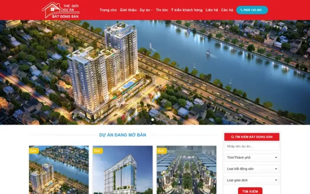 Mẫu web bất động sản 04