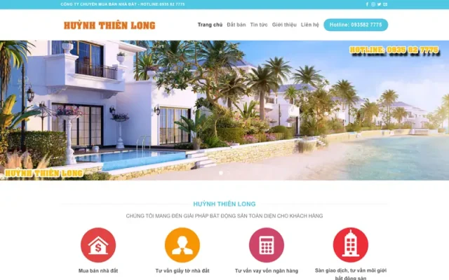 Mẫu web bất động sản 02