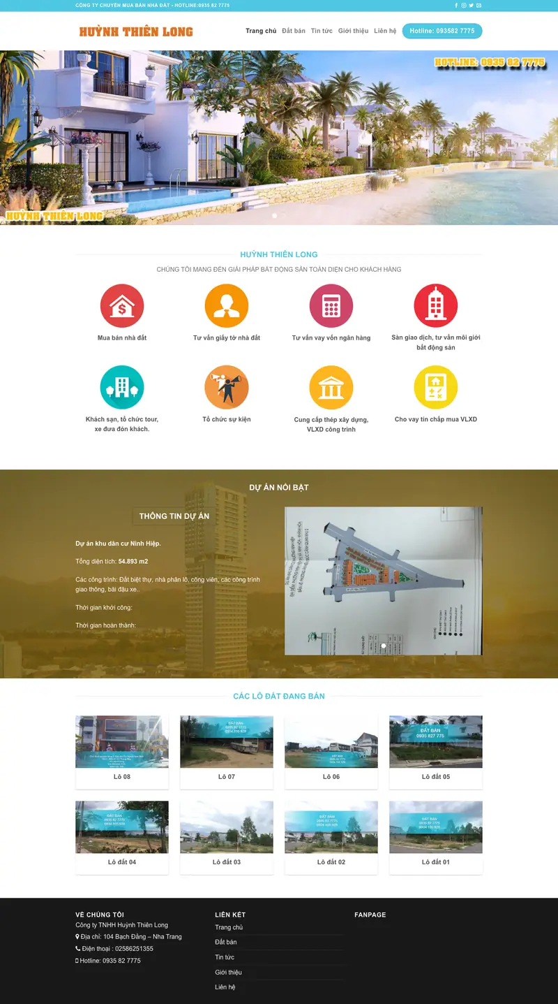 Mẫu web bất động sản 02