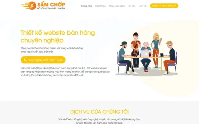 Mẫu web dịch vụ thiết kế 03