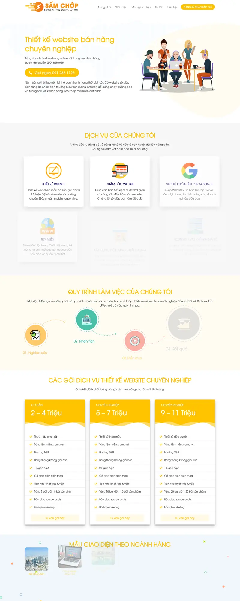 Mẫu web dịch vụ thiết kế 03