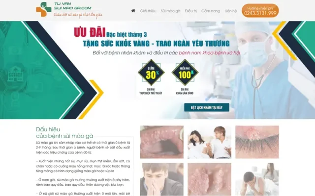 Mẫu web phòng khám