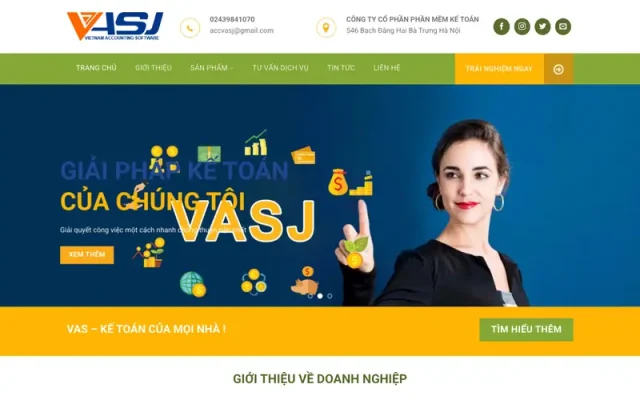 Mẫu web công ty kế toán 02