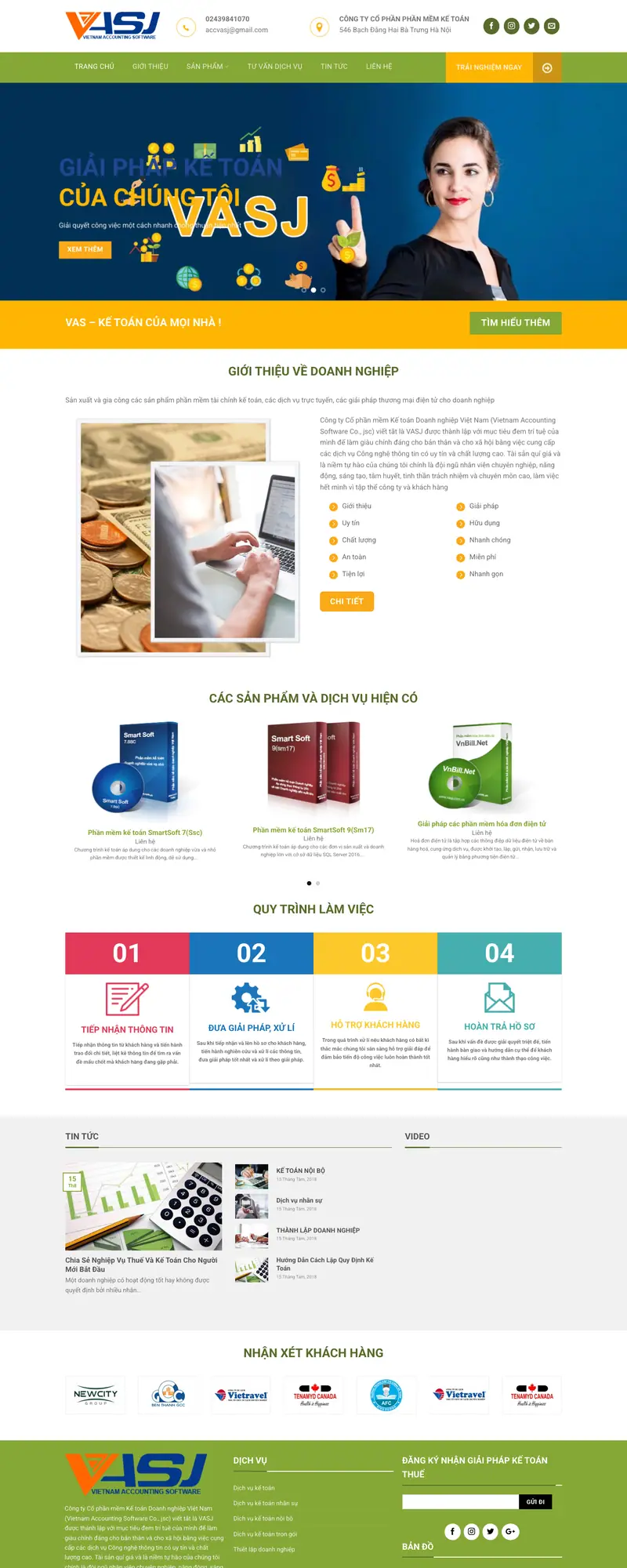Mẫu web công ty kế toán 02