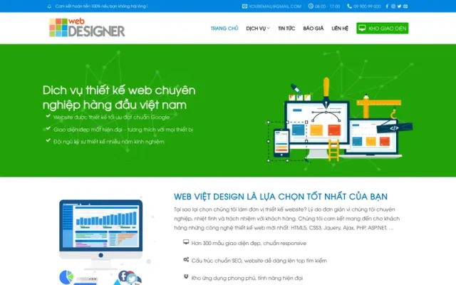 Mẫu web thiết kế