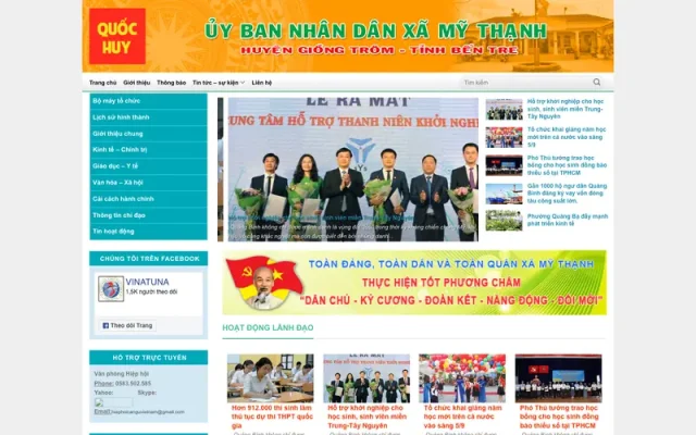 Mẫu web cơ quan đoàn thể 02