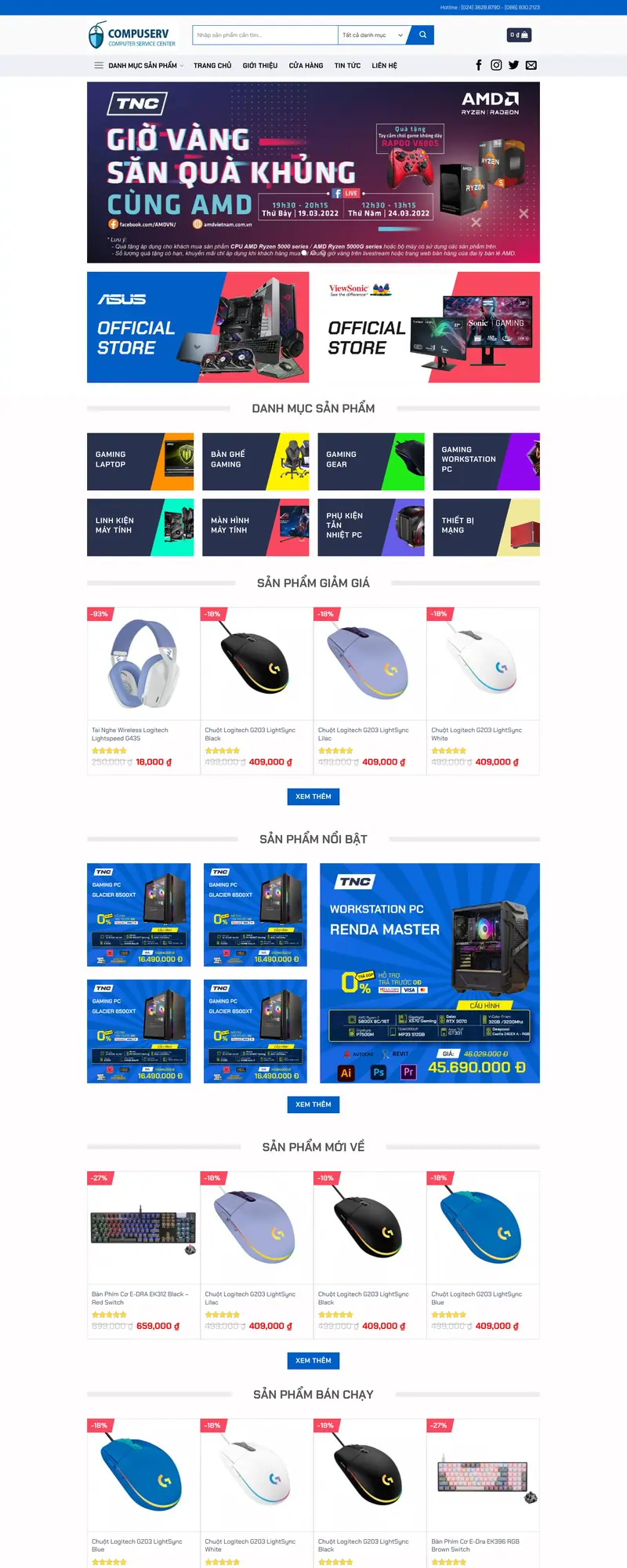 Mẫu web máy tính 05
