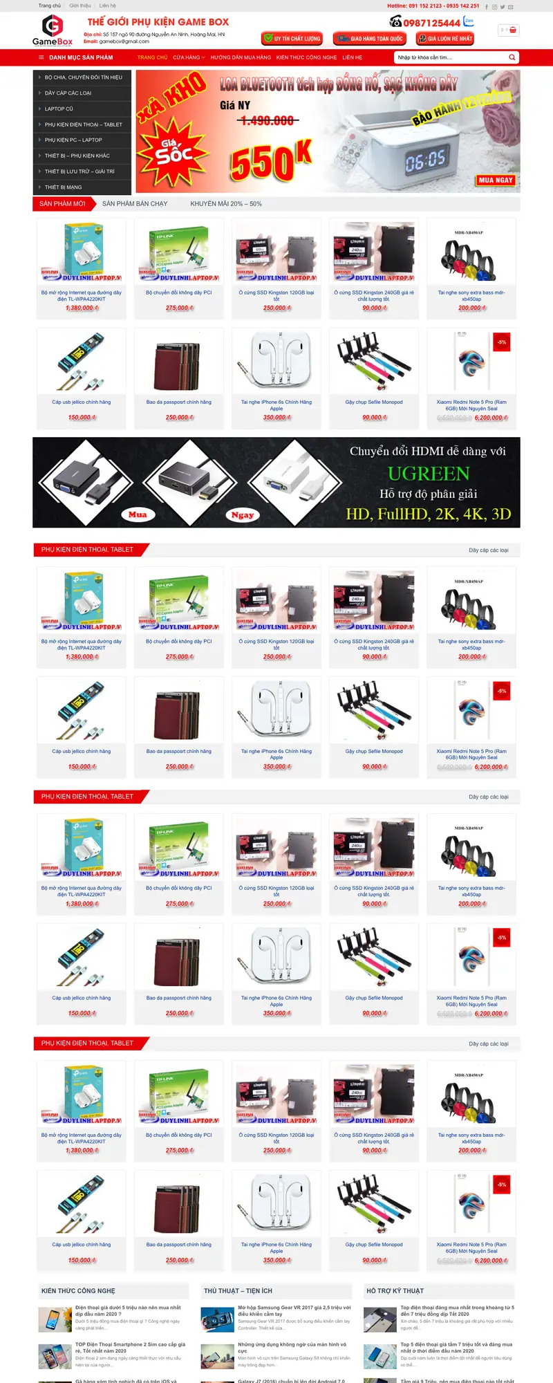 Mẫu web bán máy tính 01