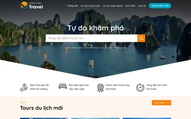 Mẫu web du lịch 12