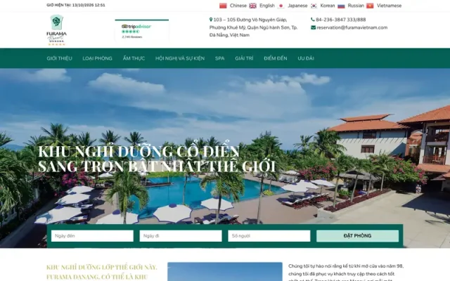 Mẫu web resort 01