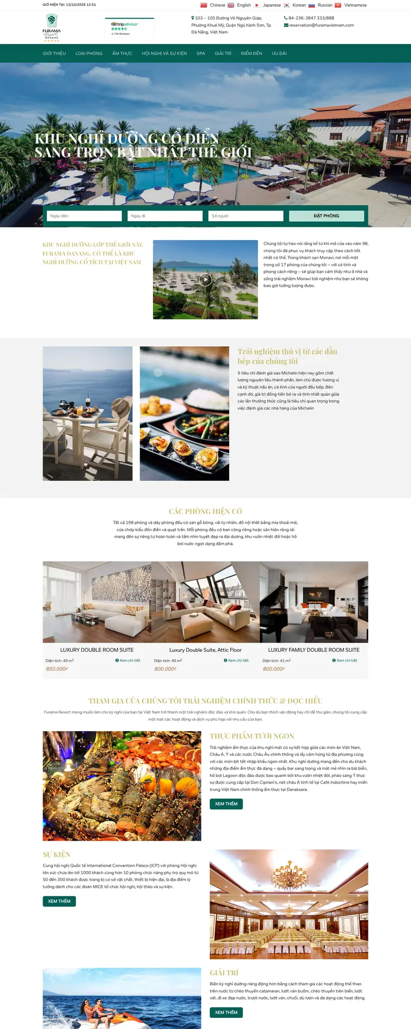 Mẫu web resort 01