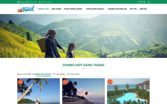 Mẫu web du lịch 11
