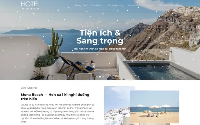 Mẫu web khách sạn 03