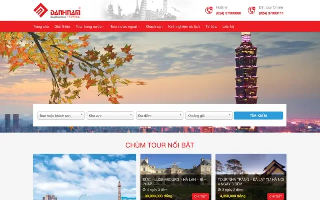 Mẫu web du lịch cao cấp 08
