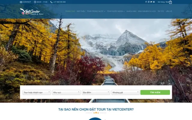 Mẫu web du lịch cao cấp 06