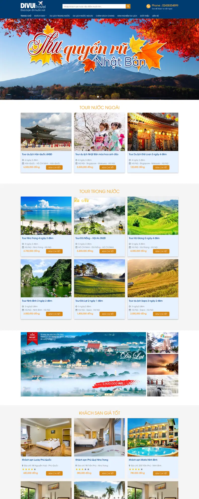 Mẫu web du lịch 03