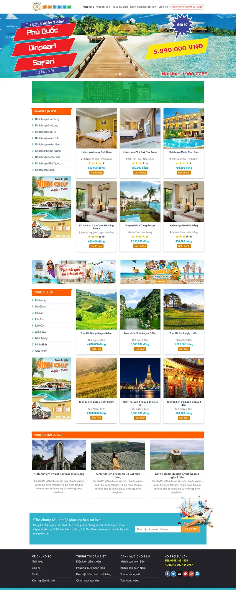 Mẫu web du lịch 02