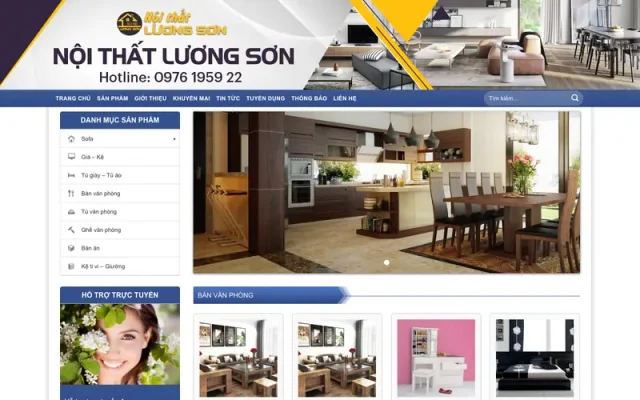 Mẫu web nội thất 021
