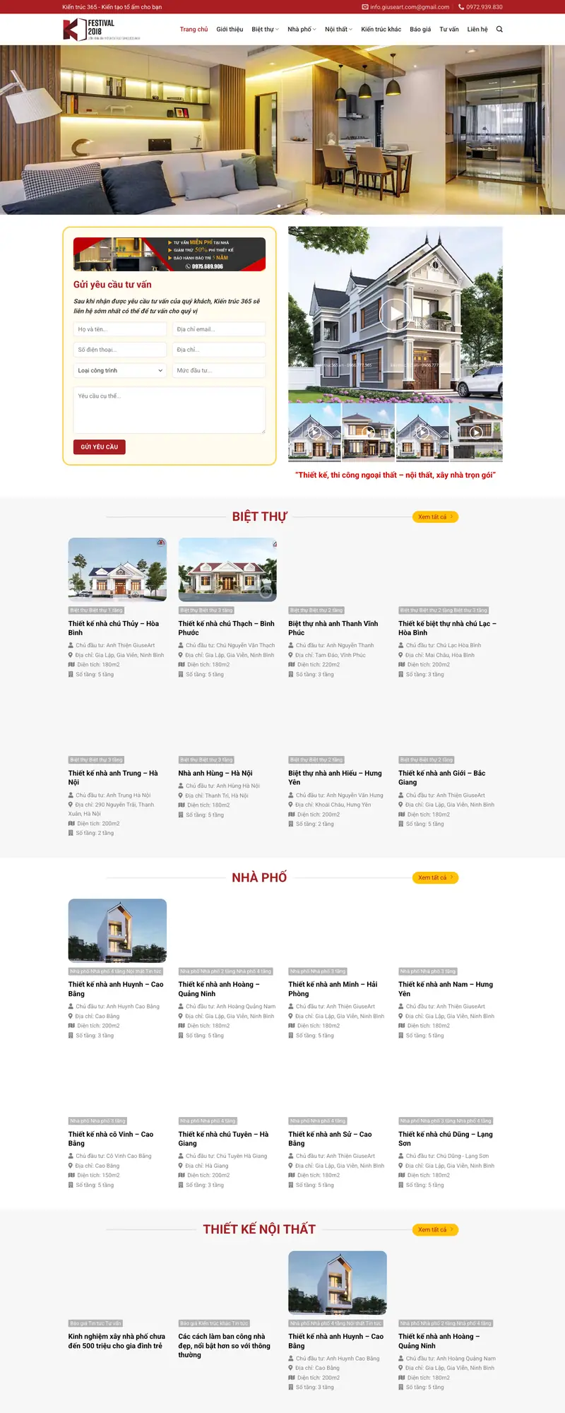 Mẫu web kiến trúc 04