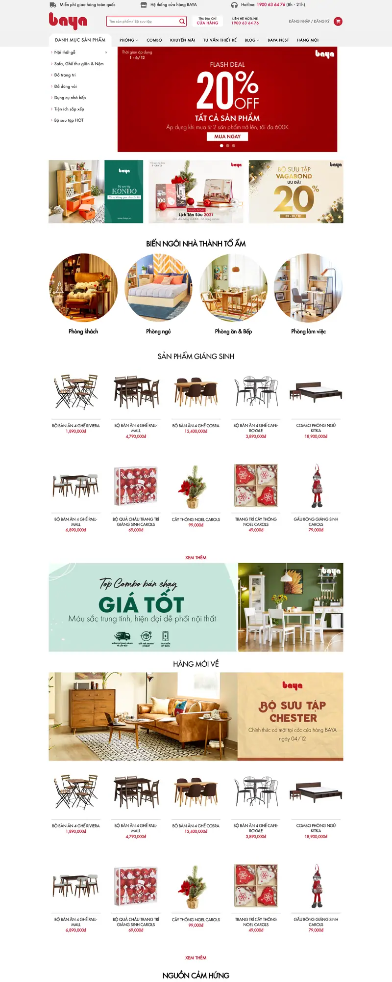 Mẫu web nội thất 22