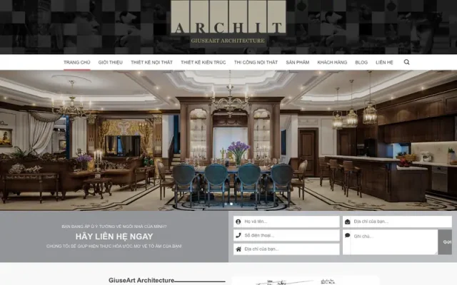 Mẫu web kiến trúc 03