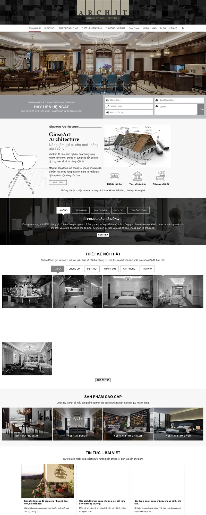 Mẫu web kiến trúc 03