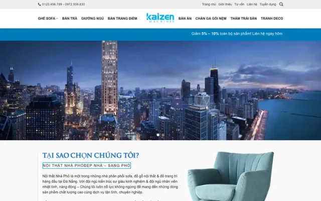 Mẫu web nội thất 20