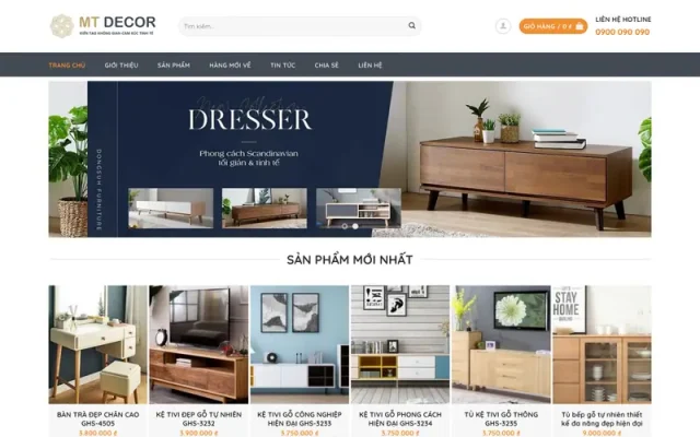 Mẫu web nội thất 16