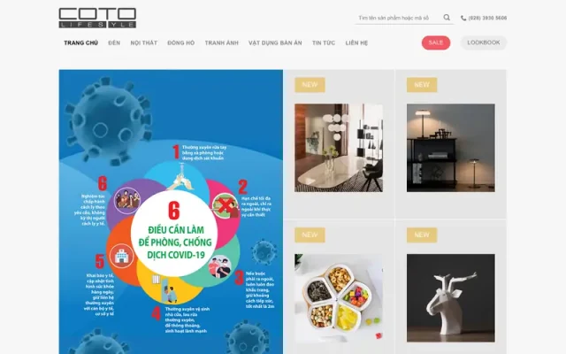 Mẫu web trang trí