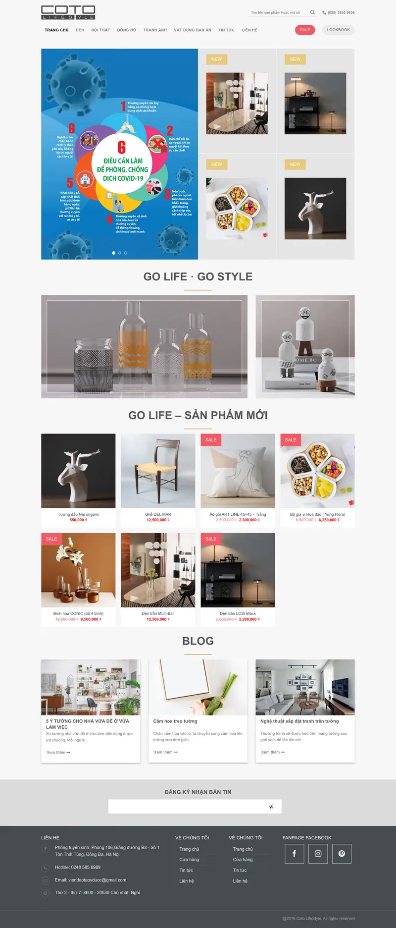 Mẫu web trang trí