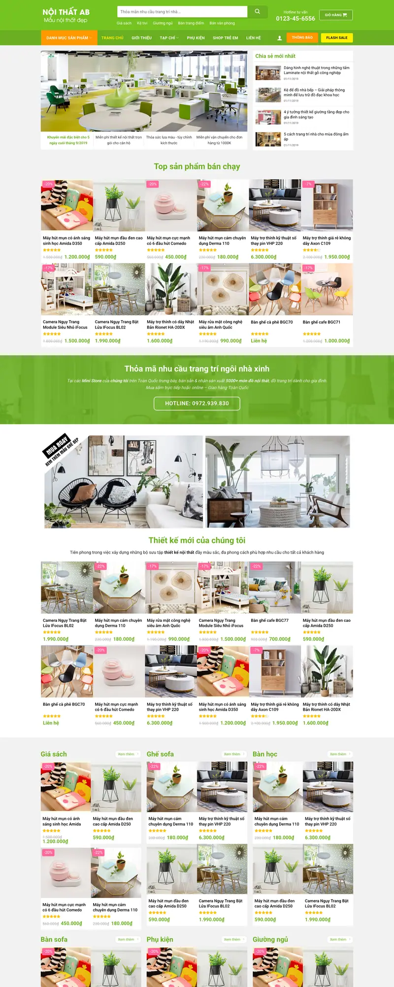 Mẫu web trang trí 01