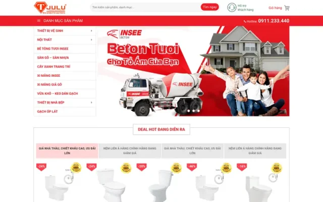 Mẫu web bán thiết bị vệ sinh