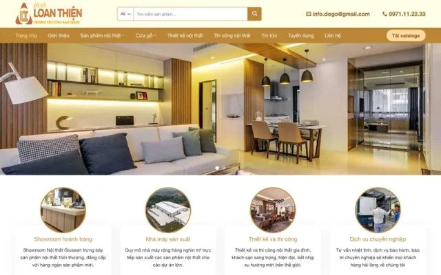 Mẫu web nội thất 11