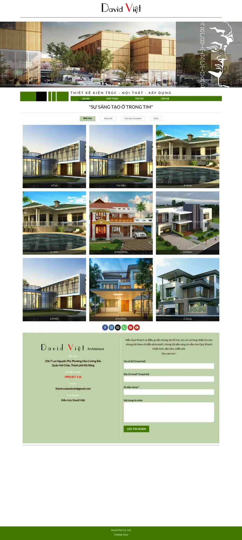 Mẫu web công ty kiến trúc 02
