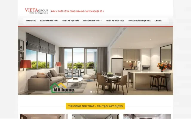 Mẫu web nội thất 04