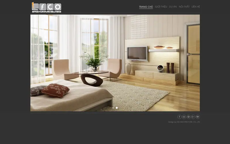 Mẫu web kiến trúc 01