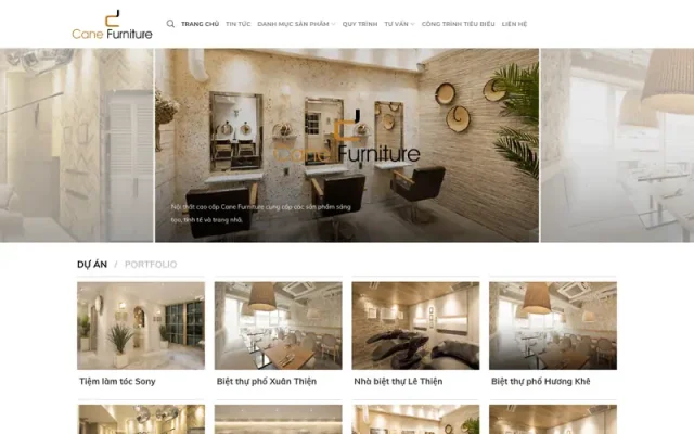Mẫu web nội thất 03