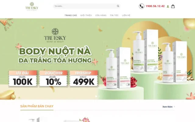 Mẫu web mỹ phẩm 14